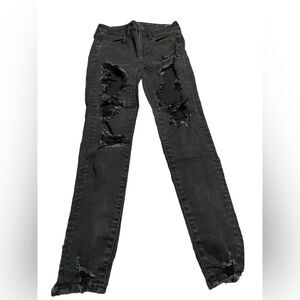American Eagle outfitter size 6 holey jeans excellent condition see pics
